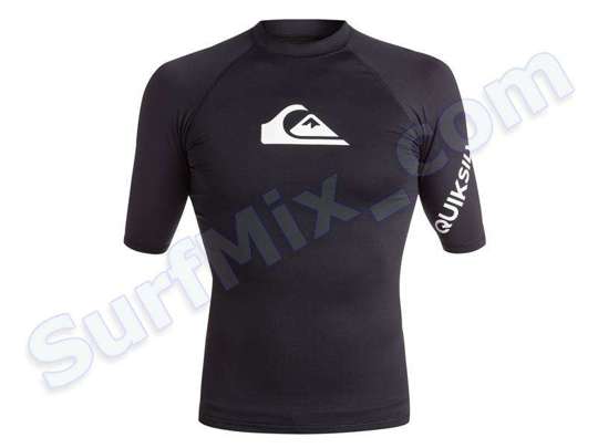 Koszulka krótki rękaw Quiksilver All Time SS Rashguard UPF 50 Black